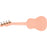 Fender Venice Soprano Uke, Walnut Fingerboard, Shell Pink