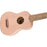 Fender Venice Soprano Uke, Walnut Fingerboard, Shell Pink