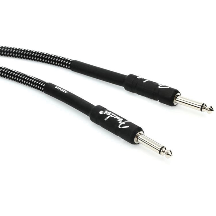 Fender Professional Series Straight to Straight Instrument Cable - 18.6 Ft Gray Tweed