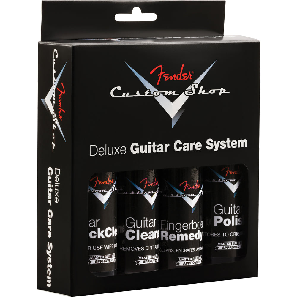 Fender Custom Shop Deluxe Guitar Care System, 4 Pack, Black