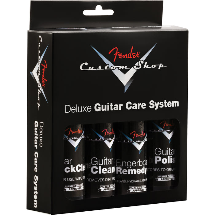 Fender Custom Shop Deluxe Guitar Care System, 4 Pack, Black