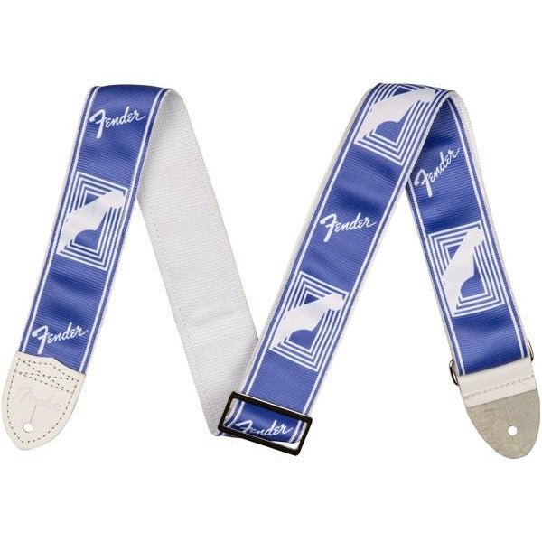 Fender Monogrammed Guitar/Bass Straps-Lake Placid Blue