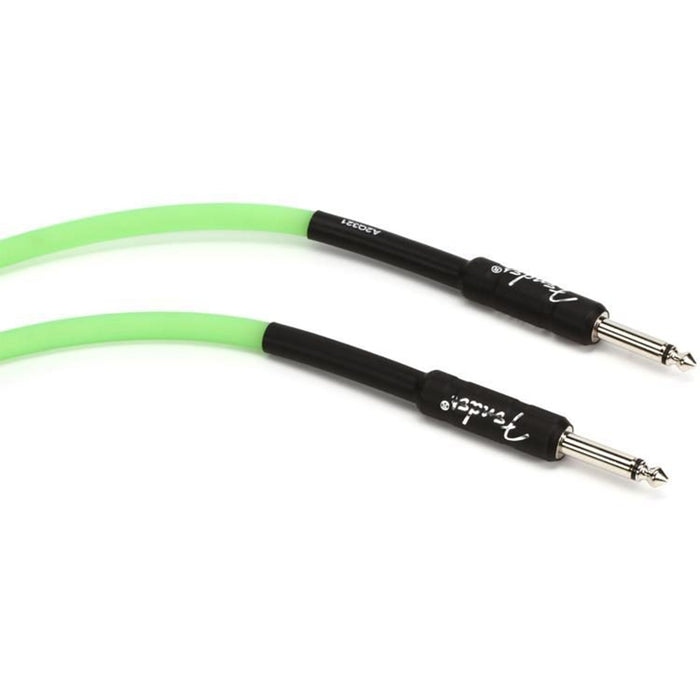 Fender Professional Glow in the Dark Cable, Green, 18.6 Ft
