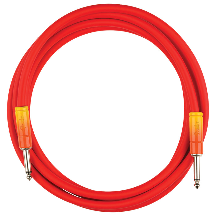 Ombré Instrument Cable, Straight/Straight, 10', Tequila Sunrise