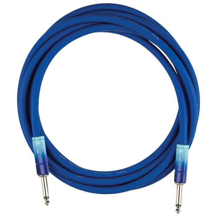 Ombré Instrument Cable, Straight/Straight, 10', Belair Blue