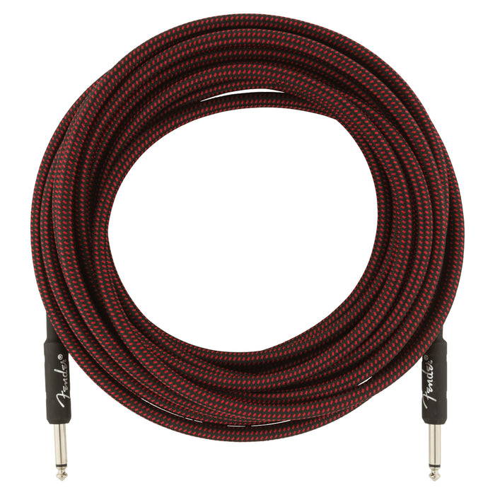 Fender Professional Series Instrument Cable, 25', Red Tweed