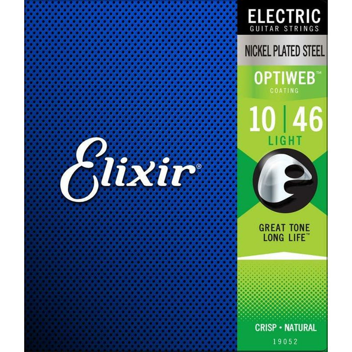 Elixir Strings 19052 Optiweb Electric Guitar Strings - .010-.046 Light