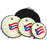 DP Music Drum Set - PVC Drums Pleneras with Puerto Rico flag - Nylon Carrying Case Included