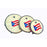 DP Music Drum Set - PVC Drums Pleneras with Puerto Rico flag - Nylon Carrying Case Included
