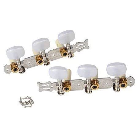 Alice Classical Guitar Tuning Machines Chrome - Pearl