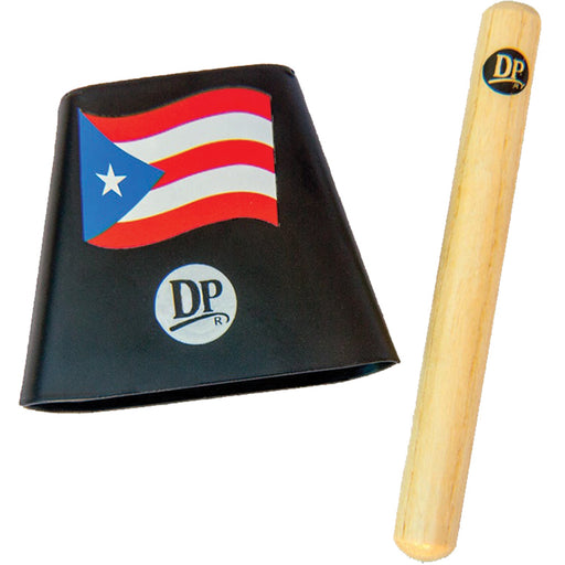 DP Music Cowbell 4" With Beater PR Flag