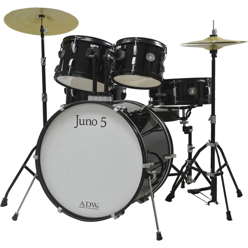 ADW Drum Kit Juno 5 Pieces Drum /w Cymbals (AVAILABLE FOR PICKUP AT STORE) DISPLAY