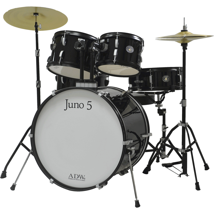 ADW Drum Kit Juno 5 Pieces Drum /w Cymbals (AVAILABLE FOR PICKUP AT STORE) DISPLAY