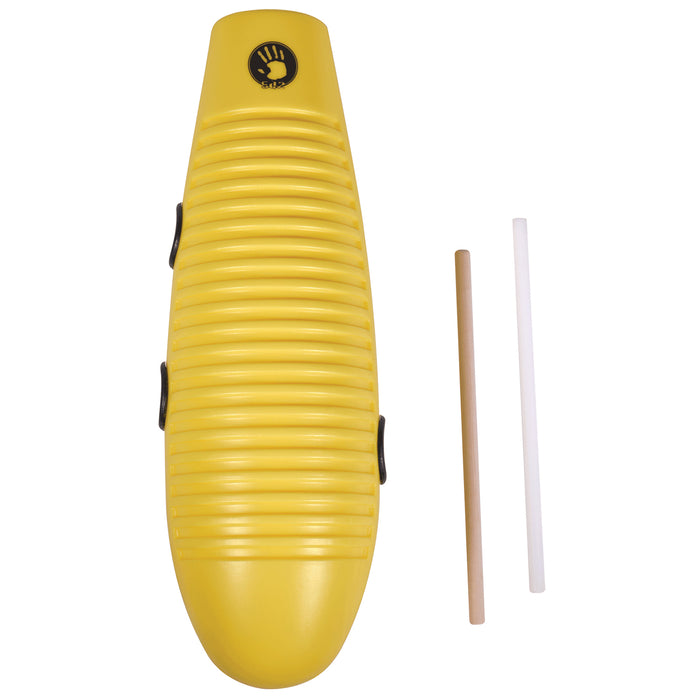 5d2 Percussion Plastic Guiro Salsa Yellow