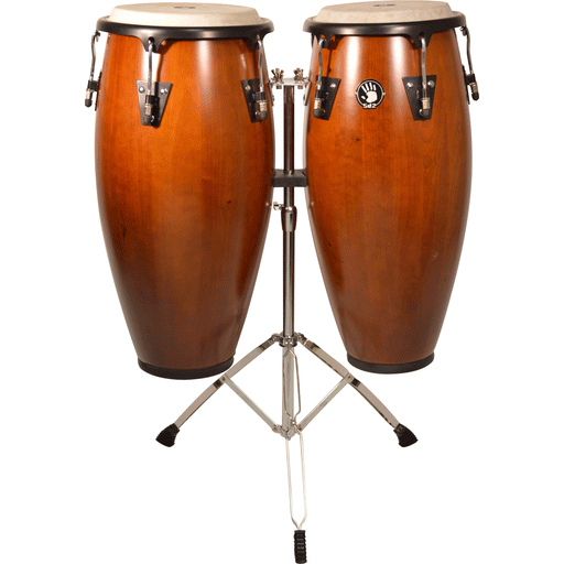 5d2 Percussion Congas 10" & 11" w/Stand Brown (AVAILABLE FOR PICKUP AT STORE)