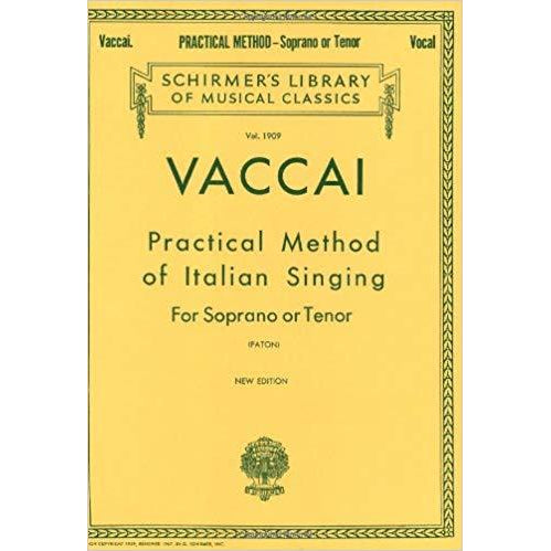 VACCAI Practical Method Of Italian Singing For Soprano Or Tenor