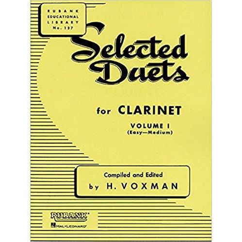 Selected Duets for Clarinet, Vol. 1: Easy to Medium