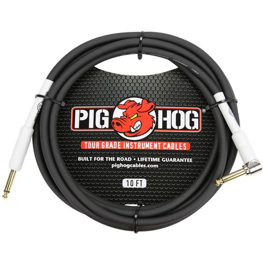Pig Hog 10ft 1/4" - 1/4" Right Angle 8mm Inst. Cable PH10R