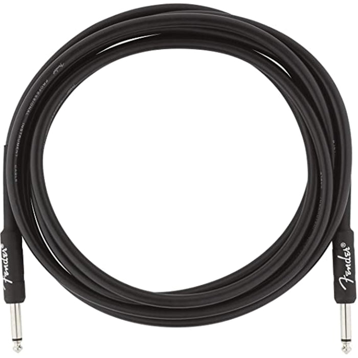 Fender Professional Series Straight to Straight Instrument Cable - 18.6 ft Black