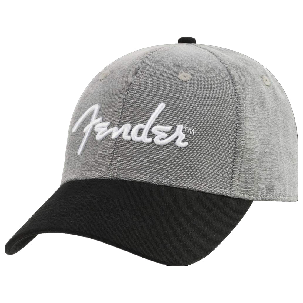 Fender Hipster Dad hat - Gray and Black, One Size Fits Most