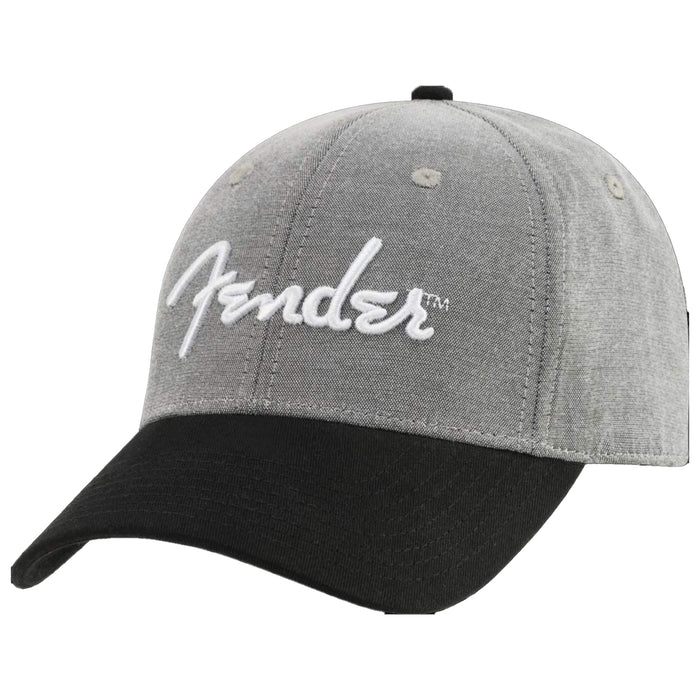 Fender Hipster Dad hat - Gray and Black, One Size Fits Most