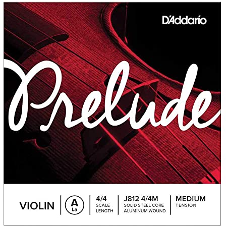 D'Addario J812 Prelude Violin A String - 4/4 Size Medium Tension