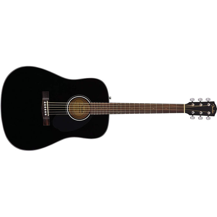 Fender CD -60 Dreadnought Acoustic Guitar w/case  - Black Finish