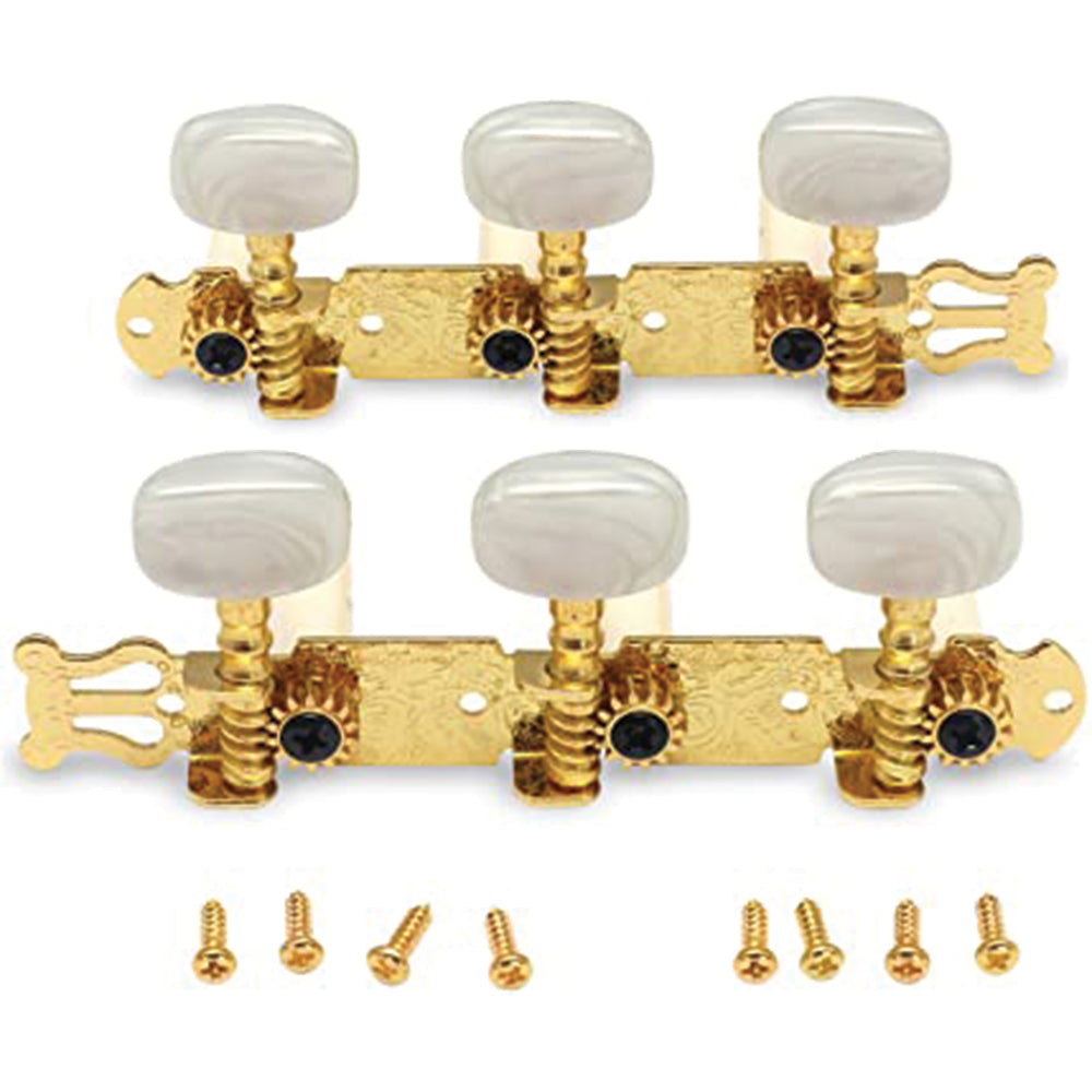 Alice Classical Guitar Tuning Machines Gold Plated - Pearl