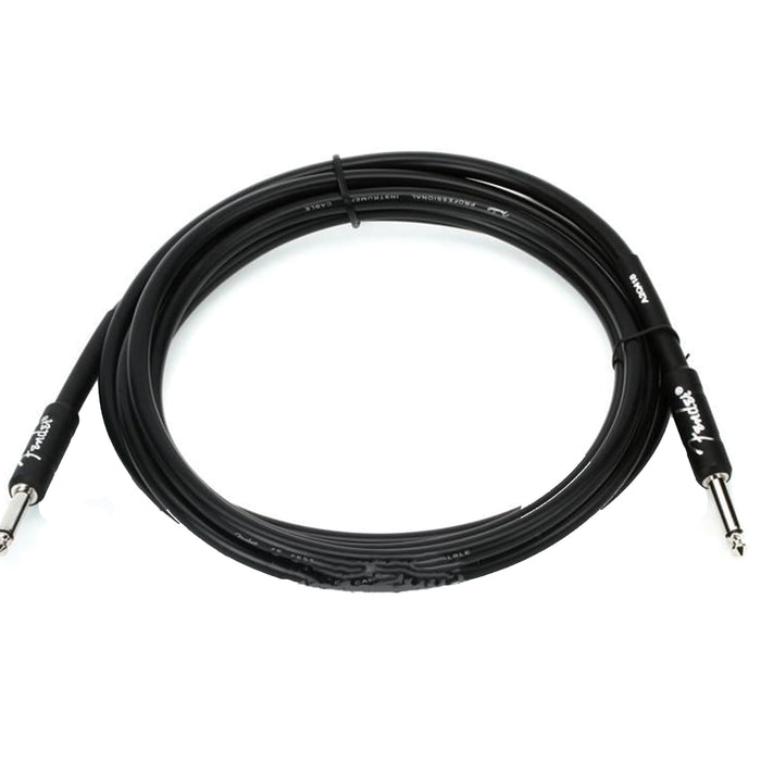 Fender Professional Series Straight to Straight Instrument Cable - 10 ft Black