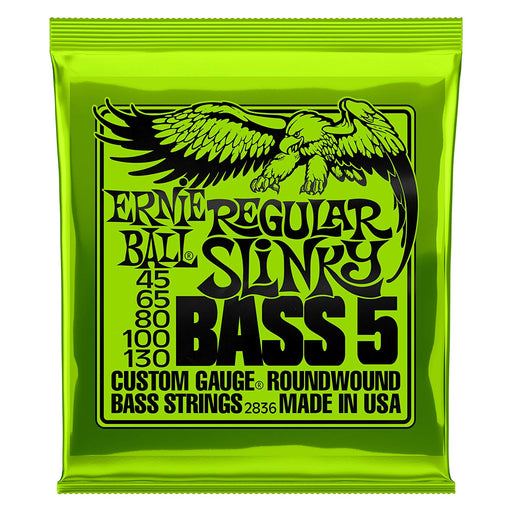 Ernie Ball 2836 5-String Regular Slinky Nickel Wound Bass Set.045 - .130