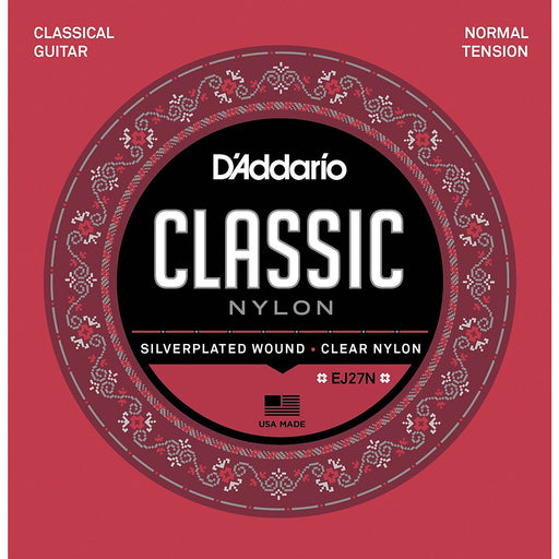 D'Addario EJ27N Student Nylon Classical Guitar Strings, Normal Tension