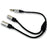Audiopipe Dual Extended headphone Cable 7.8"
