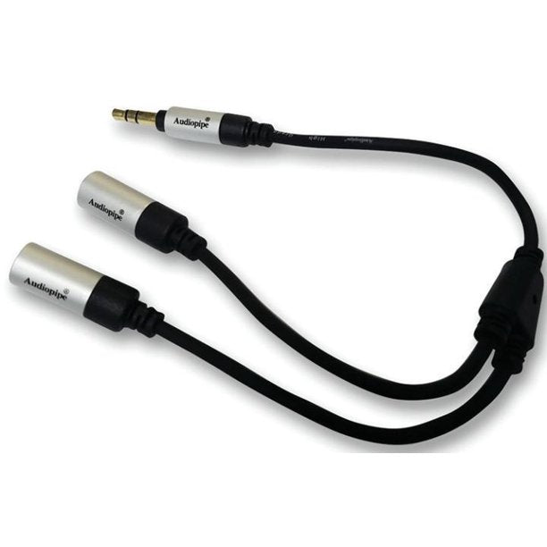 Audiopipe Dual Extended headphone Cable 7.8"