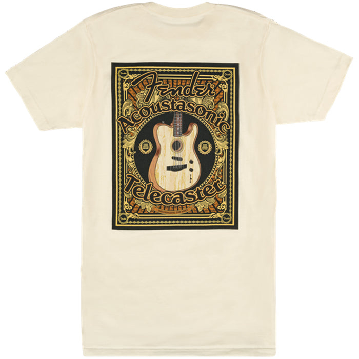 Fender® Acoustasonic® Tele® T-Shirt, Cream