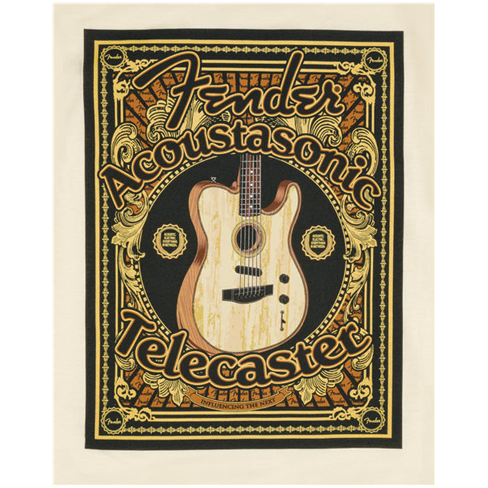 Fender® Acoustasonic® Tele® T-Shirt, Cream