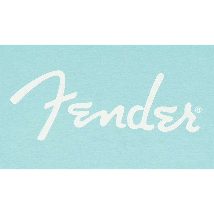 Fender® Spaghetti Logo T-Shirt, Daphne Blue