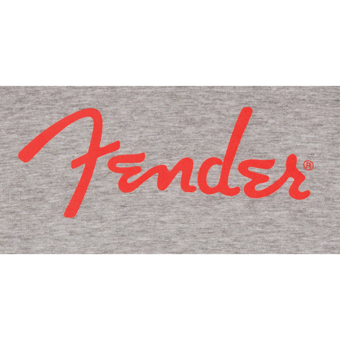 Fender® Spaghetti Logo L/S T-Shirt, Heather Gray