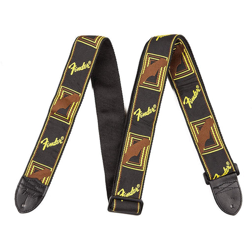 Fender Black/Yellow/Brown Monogrammed Strap