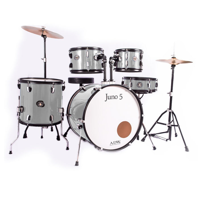 ADW Drum Kit Juno 5 Pieces Drum /w Cymbals Sparkle Colors (AVAILABLE FOR PICKUP AT STORE)