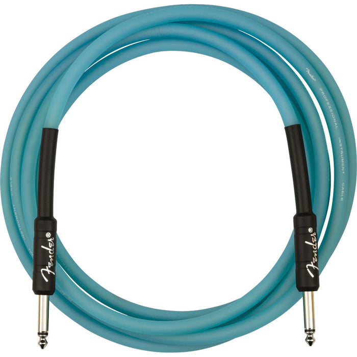 Fender Professional Glow in the Dark Cable, Blue, 10 Ft