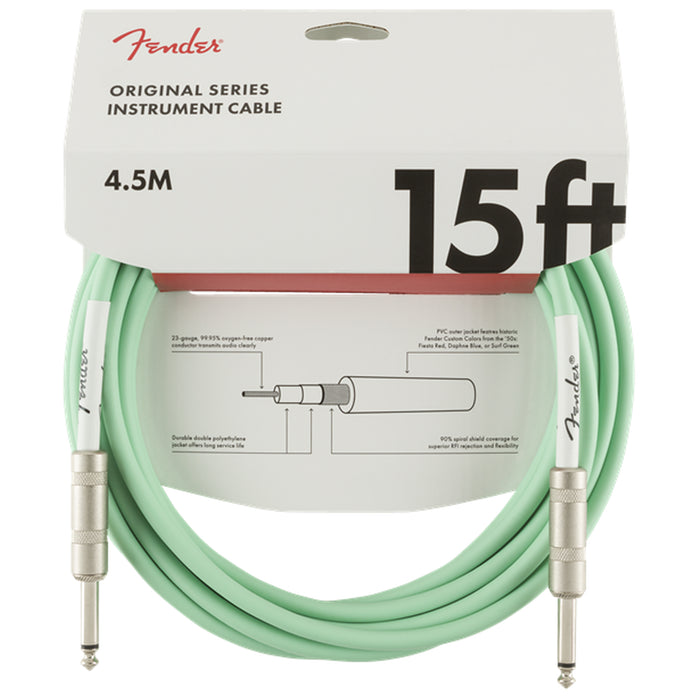 Fender Original Series Instrument Cable - 15' Surf Green