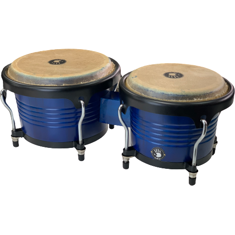 5d2 Percussion Professional Bongo - Blue - Black Hardware