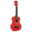 Kohala Tiki Ukulele Soprano Red