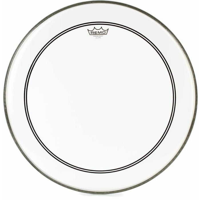 Remo Powerstroke P3 Clear Bass Drumhead - 22 inch with 2.5 inch Impact Pad