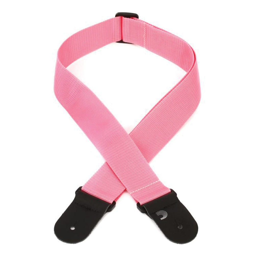 D'Addario Polypropylene Guitar Strap - Pink