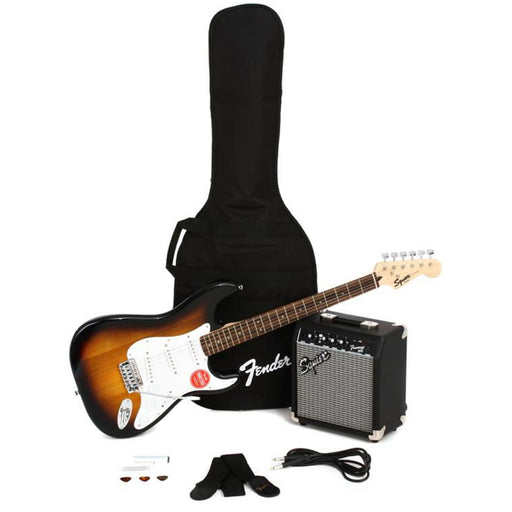 Squier Stratocaster Pack - Brown Sunburst