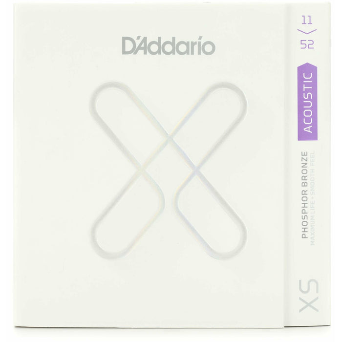 D'Addario XSAPB1152 Phosphor Bronze Acoustic Guitar Strings - .011-.052 Custom Light