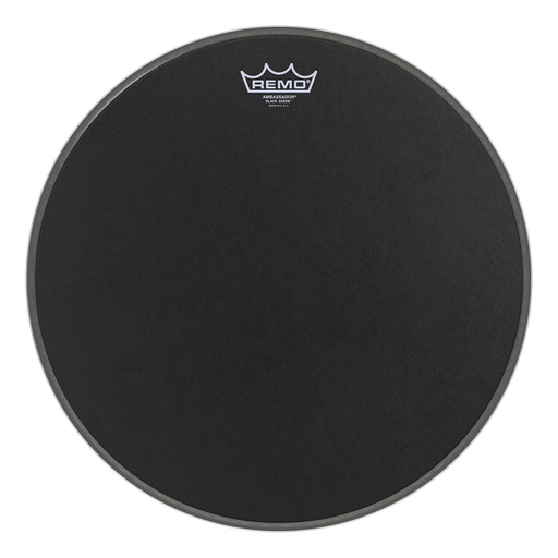 Remo Ambassador Black Suede Head 10''