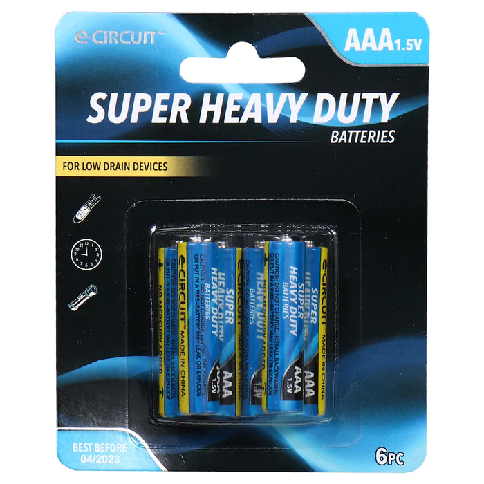 E-CIRCUIT Super Heavy Duty AAA (6)