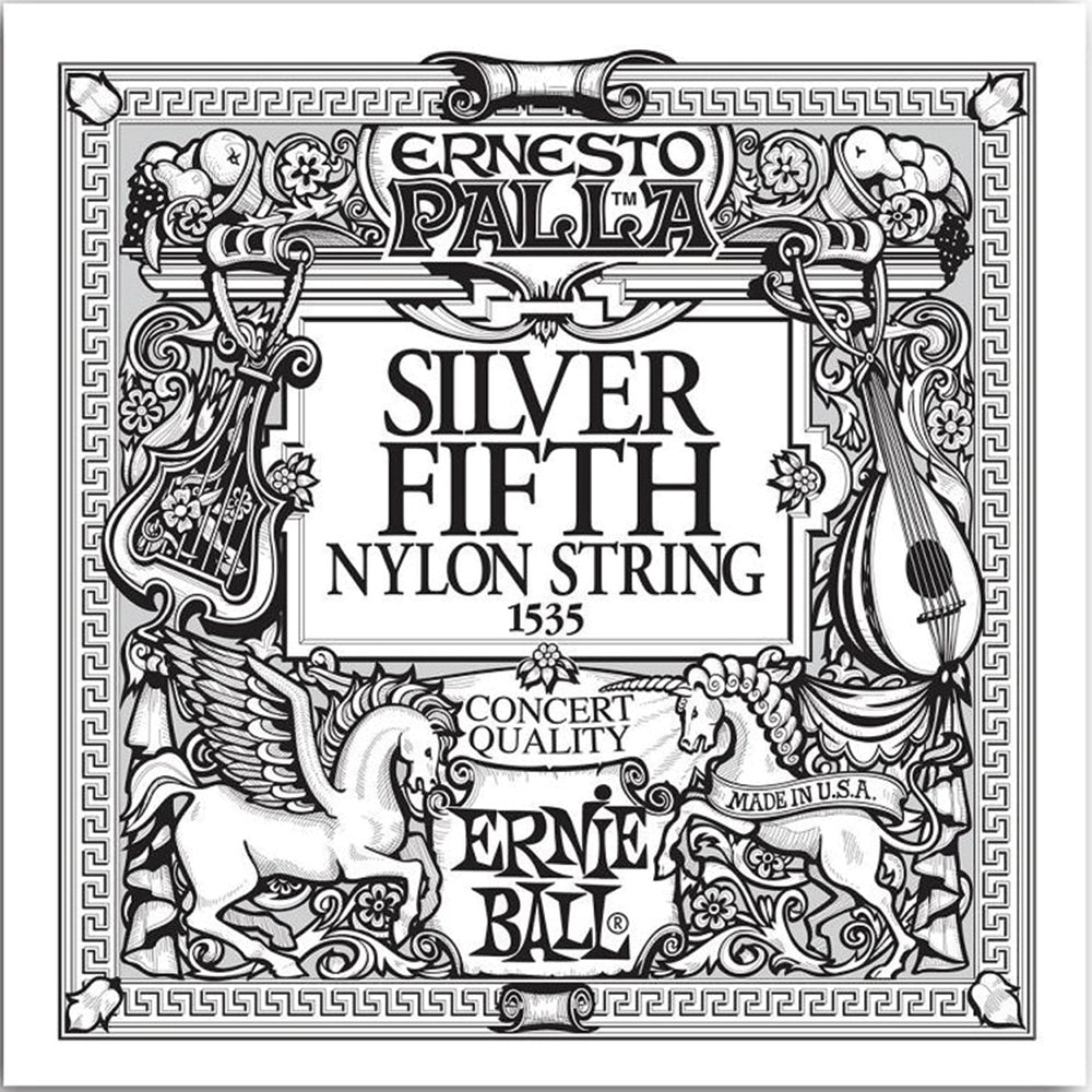 Ernie Ball Silver Ernesto Palla Nylon Classical Guitar String 5TH 1535